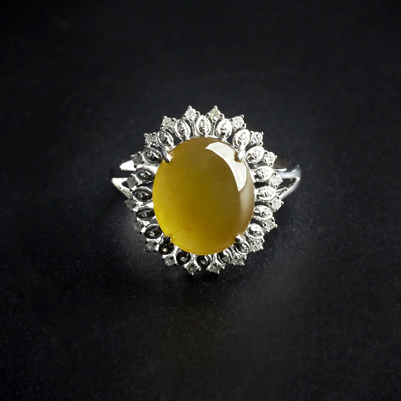 冰糯种翡翠戒指-红掌柜珠宝