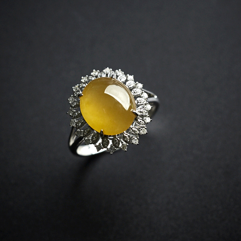 翡翠冰糯种戒指-红掌柜珠宝