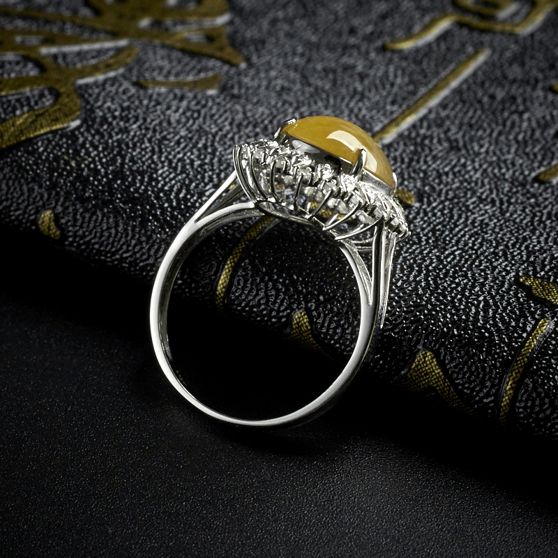 黄翡戒指-红掌柜珠宝