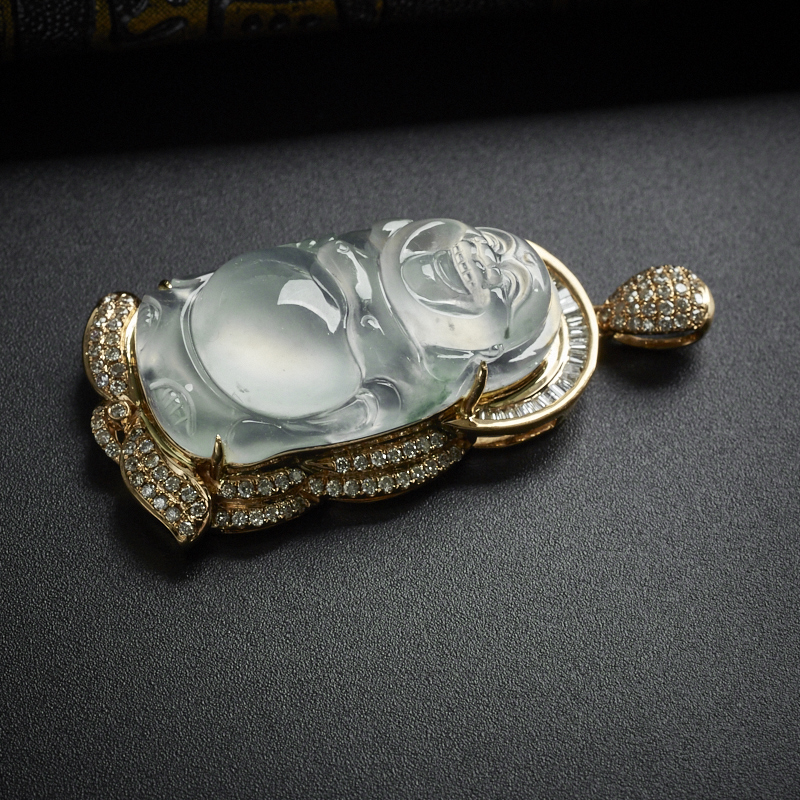 飘花站佛吊坠 - 红掌柜珠宝