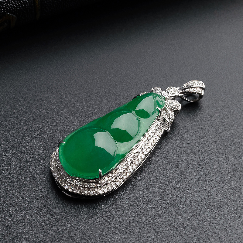 翡翠福豆-红掌柜珠宝