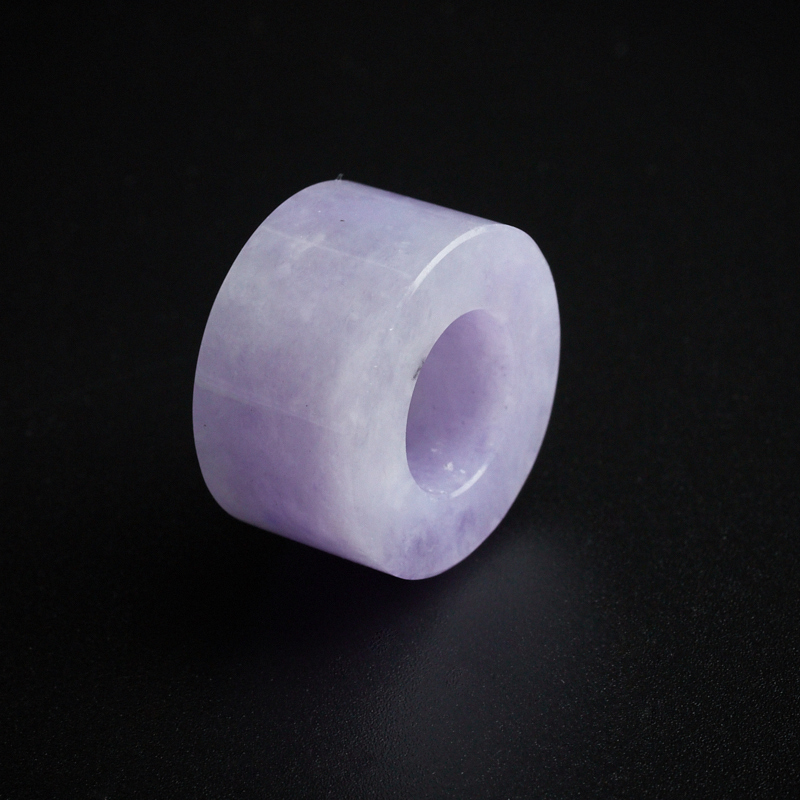 紫罗兰翡翠平安扣吊坠-红掌柜珠宝