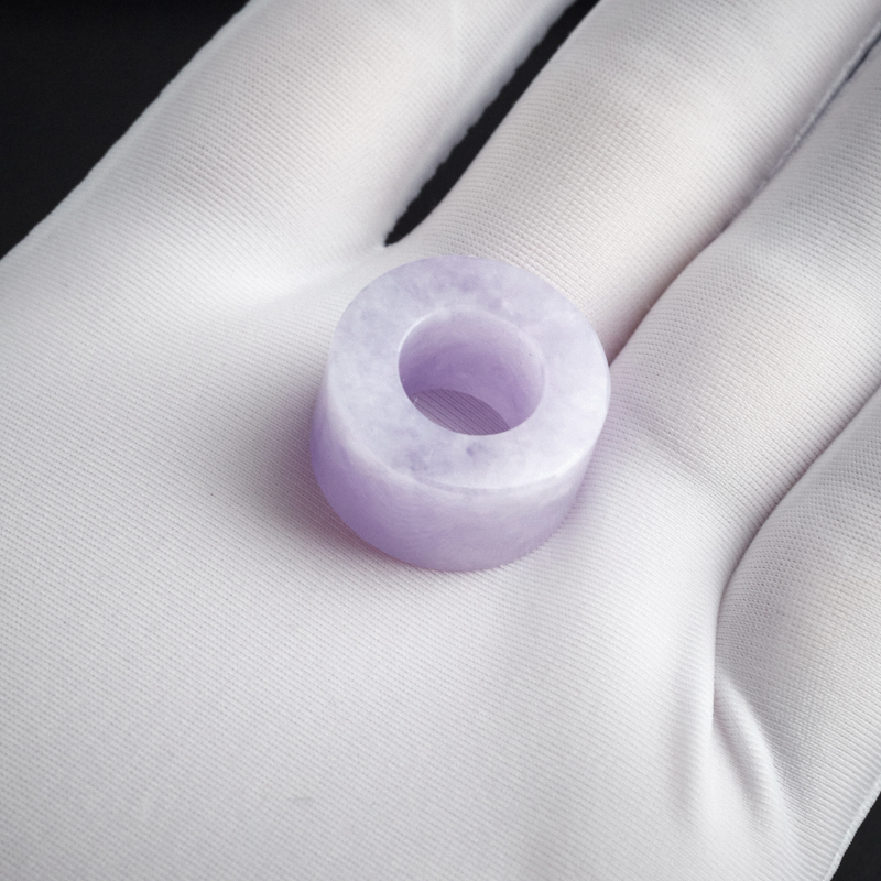 糯种紫罗兰平安扣-红掌柜珠宝