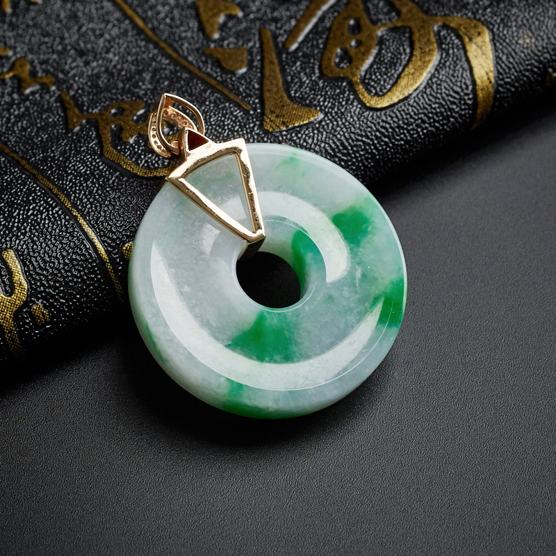 糯种翡翠平安扣吊坠-红掌柜珠宝