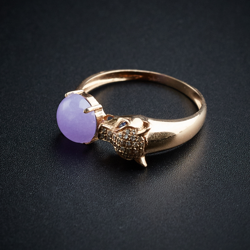 紫罗兰翡翠戒指 - 红掌柜珠宝