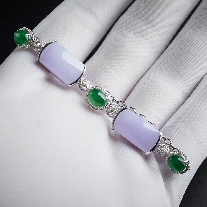 缅甸翡翠手链-红掌柜珠宝