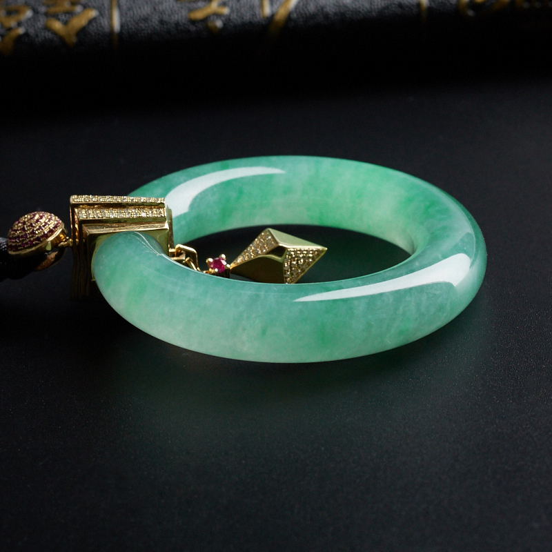 天然翡翠平安扣-红掌柜珠宝