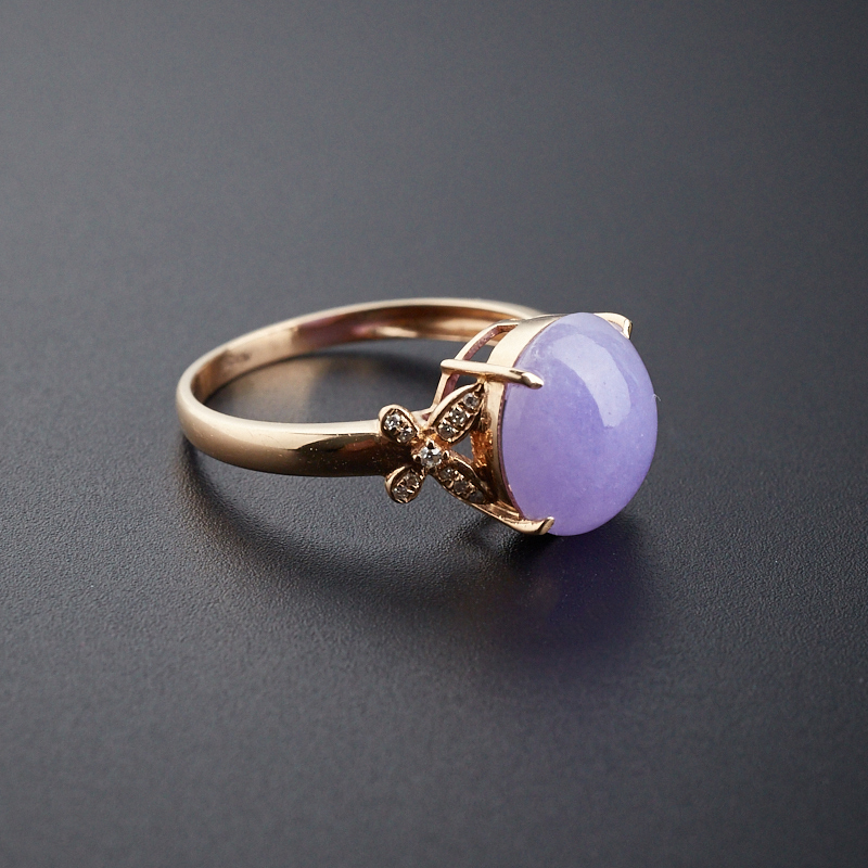 糯种紫罗兰翡翠戒指-红掌柜珠宝