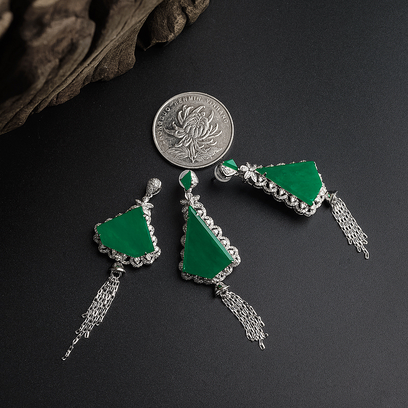 耳钉吊坠套装 - 红掌柜