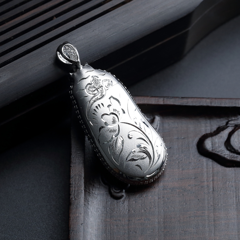 天然18K金镶冰糯种阳绿如意吊坠 - 红掌柜