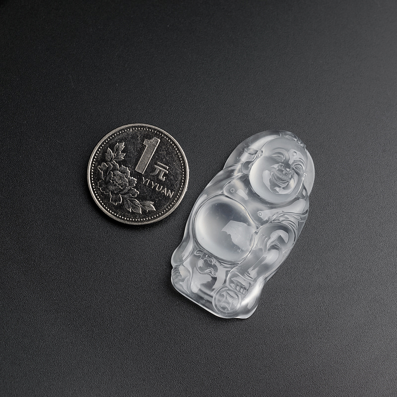 翡翠弥勒佛吊坠-红掌柜