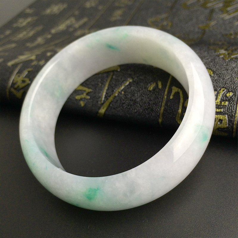 糯种翡翠手镯 - 红掌柜珠宝