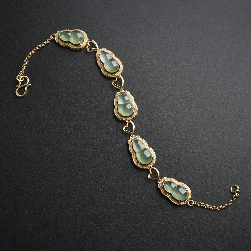 冰种飘花晴水手链-红掌柜珠宝