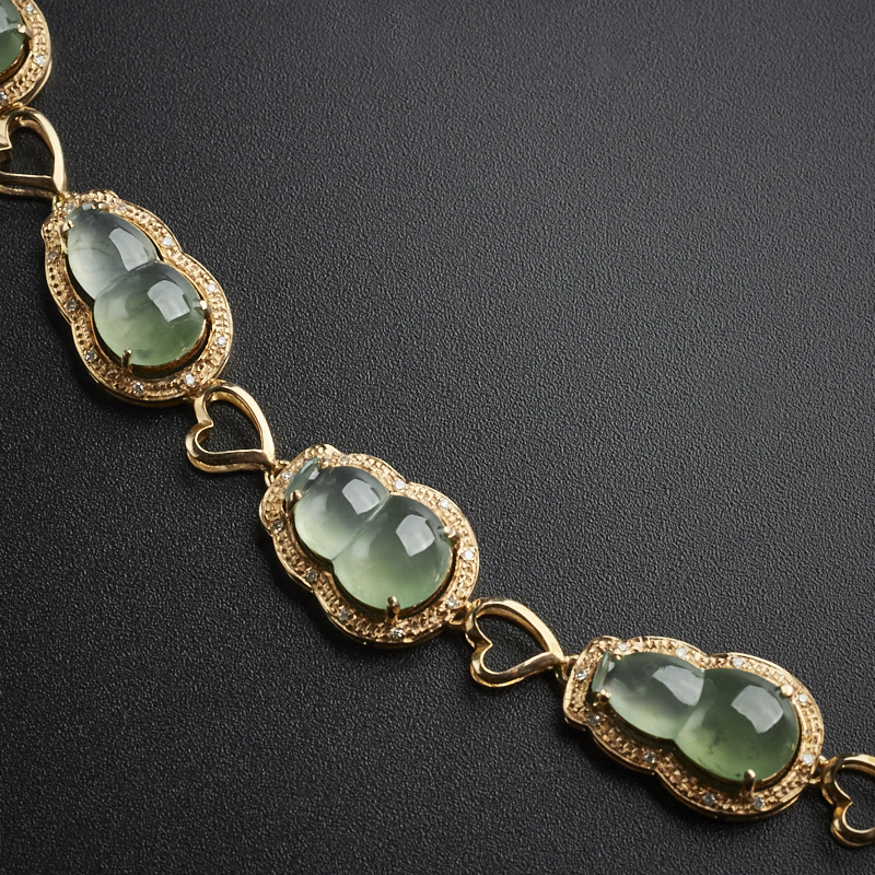 晴水翡翠手链-红掌柜珠宝