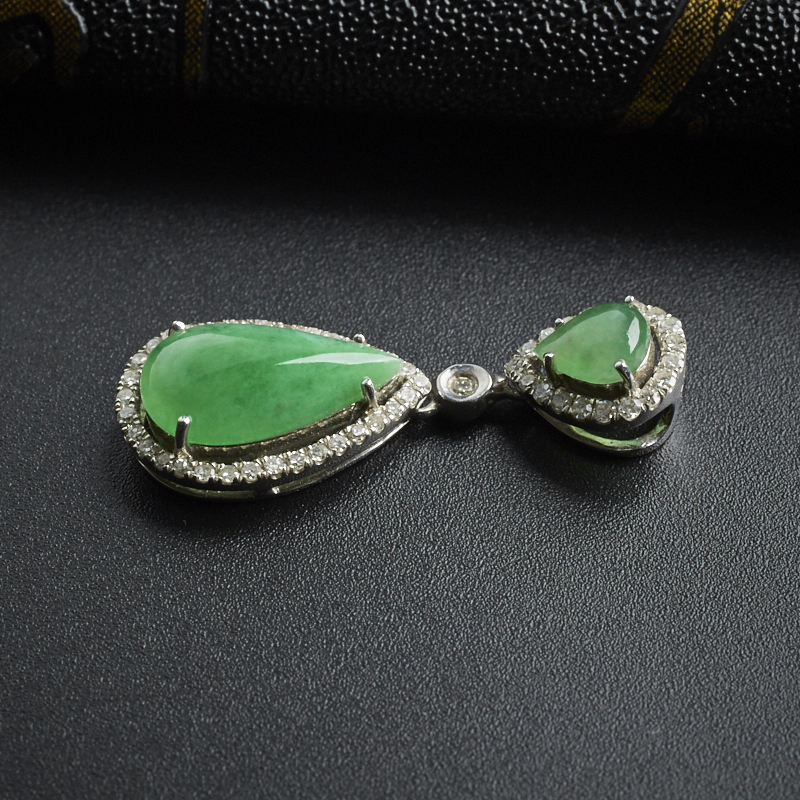 糯种翡翠挂坠 - 红掌柜珠宝