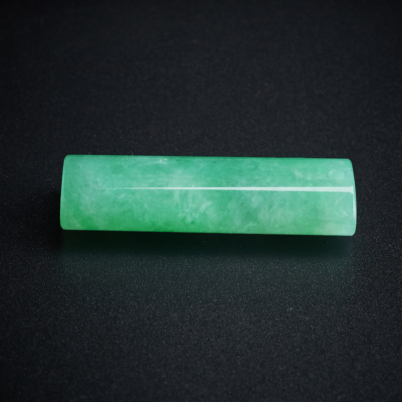缅甸A货翡翠方牌吊坠 - 红掌柜珠宝