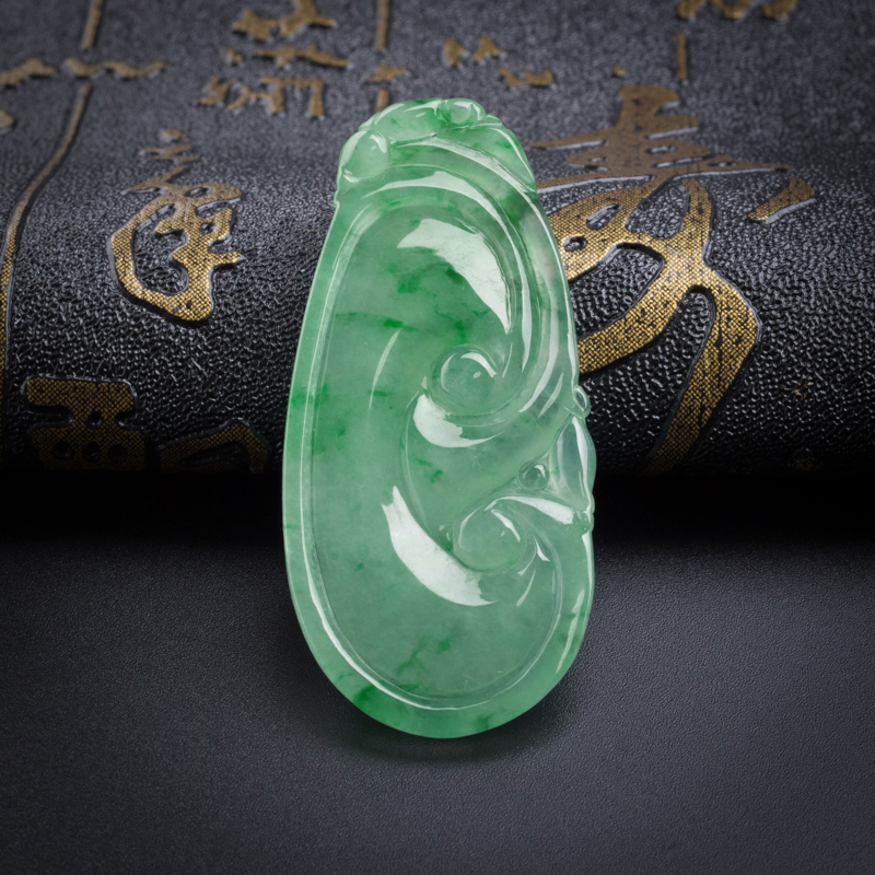 翡翠如意吊坠-红掌柜珠宝