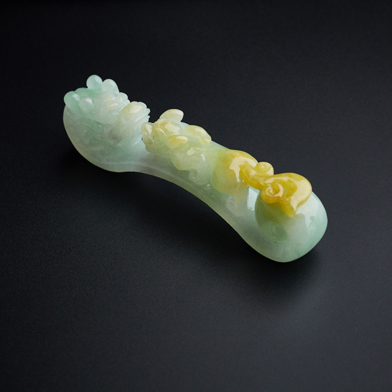 翡翠龙钩摆件-红掌柜珠宝