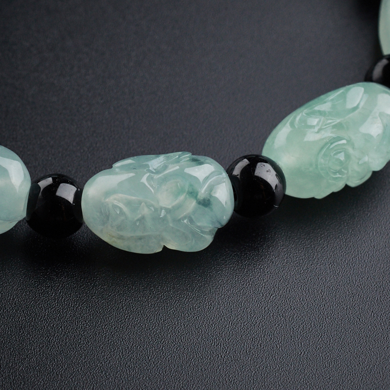 飘花翡翠十八罗汉手串 - 红掌柜