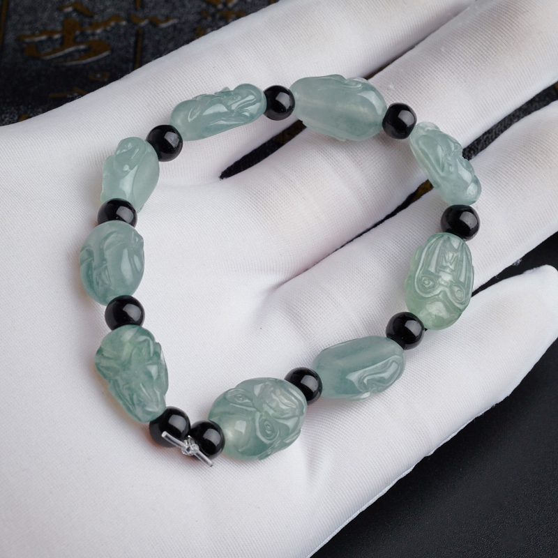 翡翠十八罗汉手串 - 红掌柜