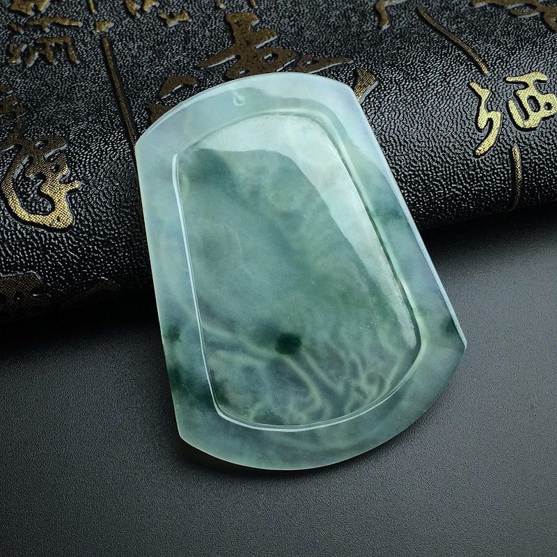 缅甸天然细糯种翡翠一鸣惊人吊坠-红掌柜