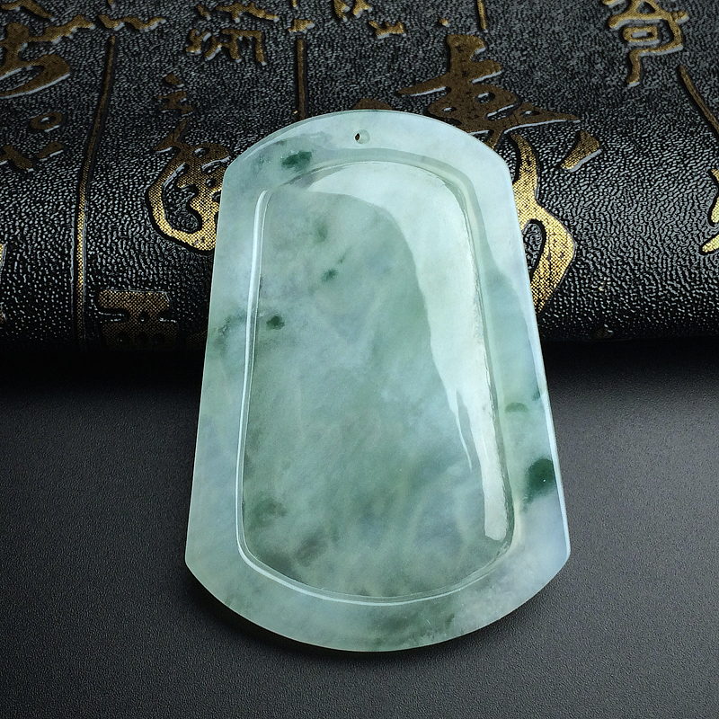 缅甸天然细糯种翡翠一鸣惊人吊坠-红掌柜
