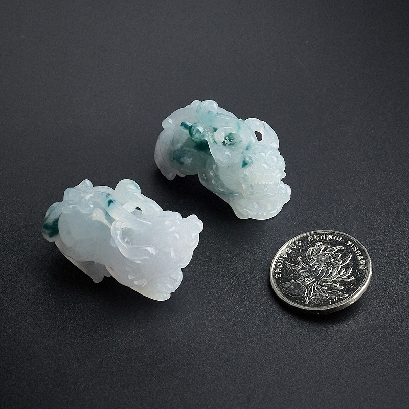 缅甸A货天然翡翠貔貅吊坠 - 红掌柜