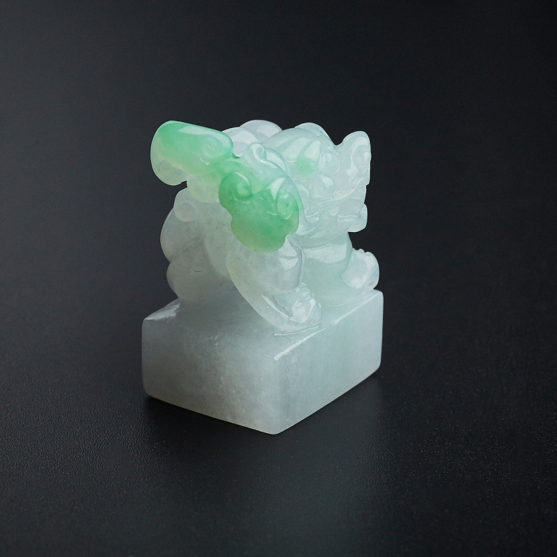 翡翠貔貅印章-红掌柜