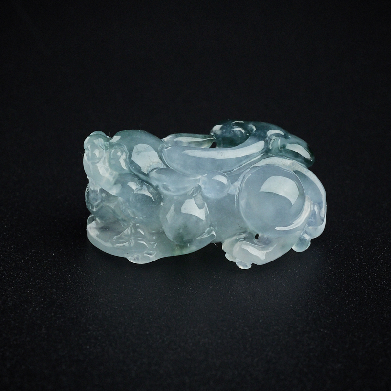 冰糯种翡翠吊坠-红掌柜