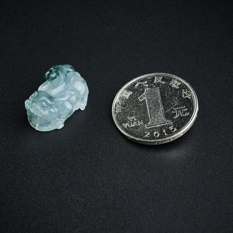 冰糯种翡翠貔貅吊坠-红掌柜