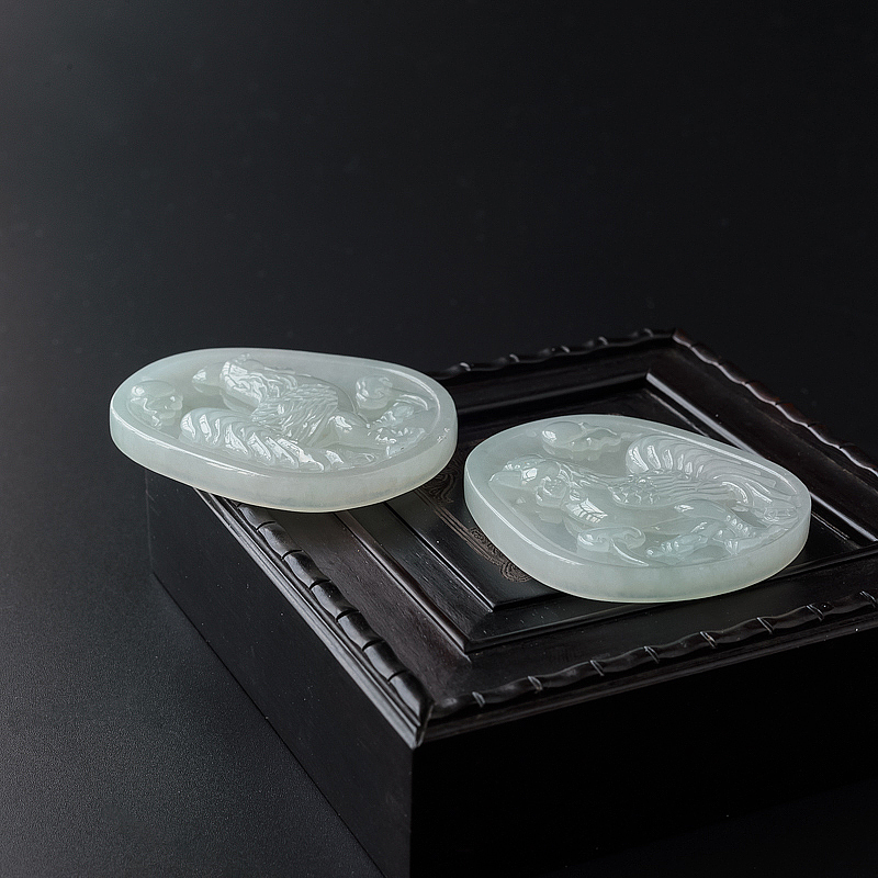 天然翡翠冠上加官吊坠-红掌柜