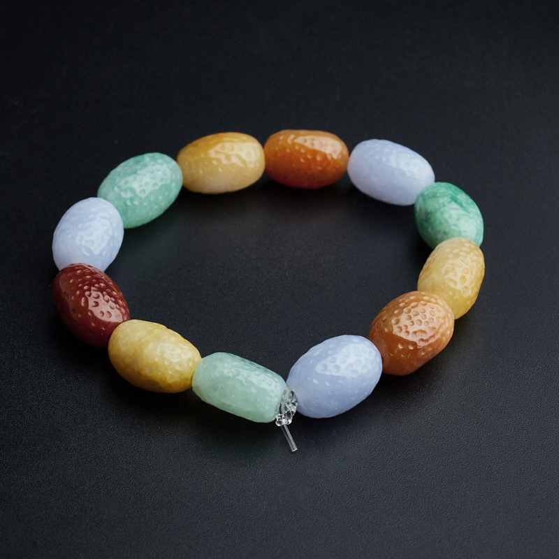 糯种福禄寿翡翠手串 - 红掌柜