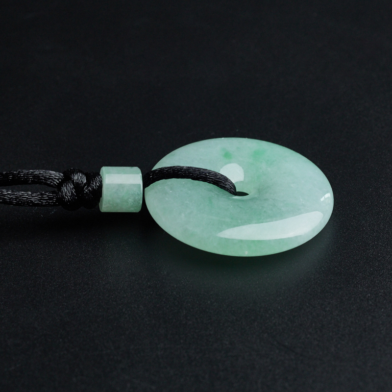 飘绿翡翠平安扣吊坠 - 红掌柜