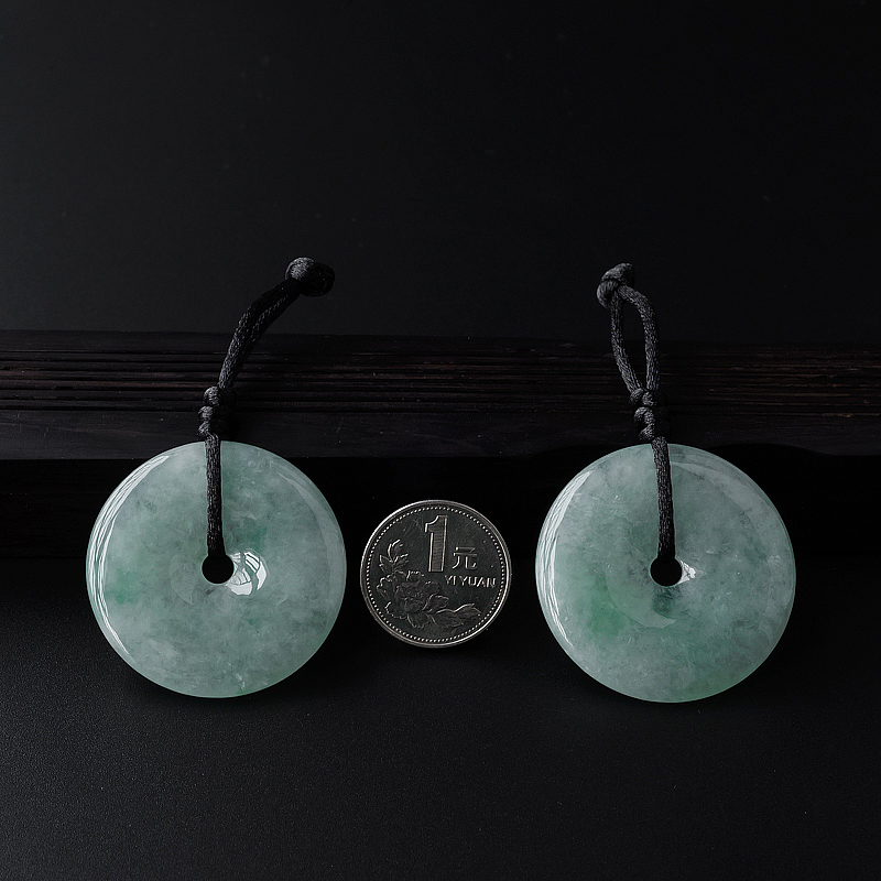 翡翠平安扣吊坠-红掌柜