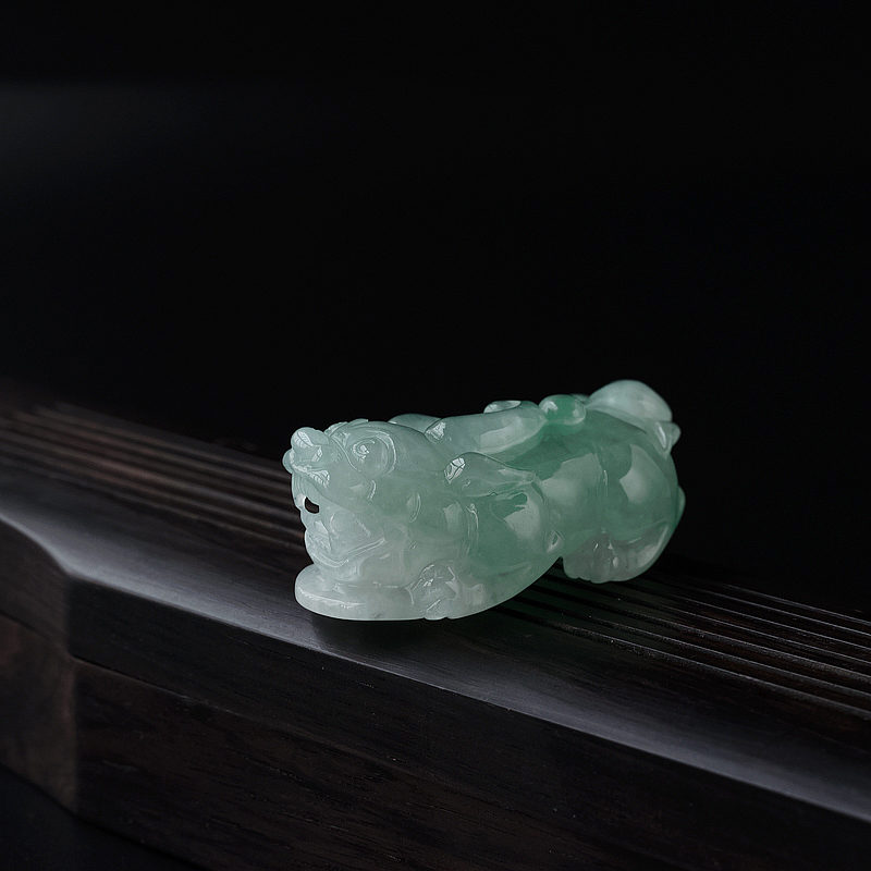 缅甸翡翠貔貅吊坠-红掌柜