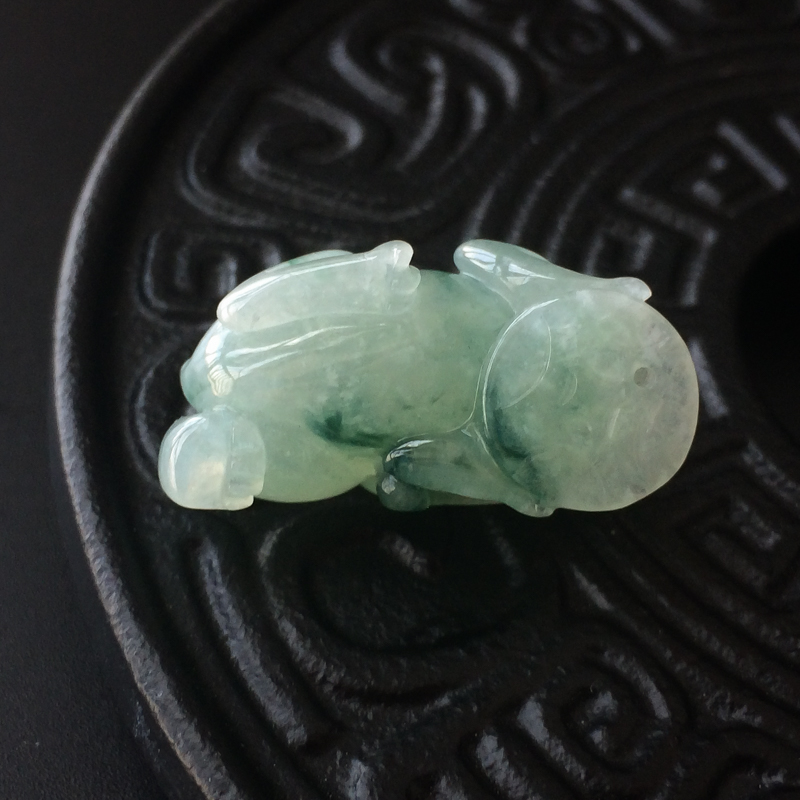 天然翡翠貔貅吊坠-红掌柜