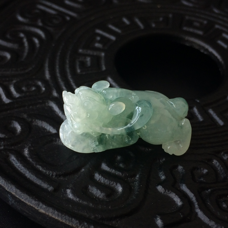 缅甸翡翠貔貅吊坠-红掌柜