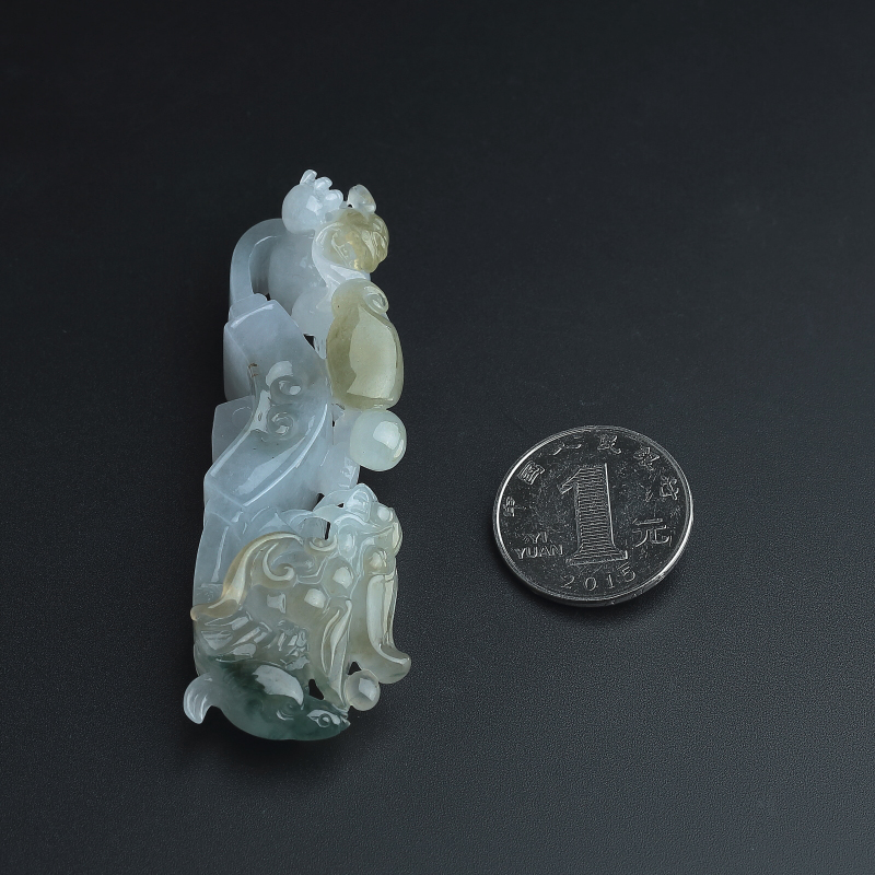 双龙戏珠吊坠 - 红掌柜