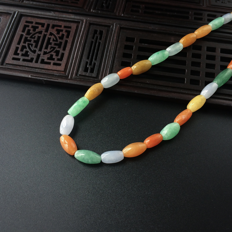 糯种翡翠福禄寿手串 - 红掌柜