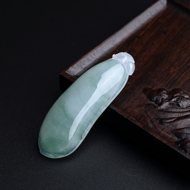 糯种翡翠福瓜吊坠-红掌柜