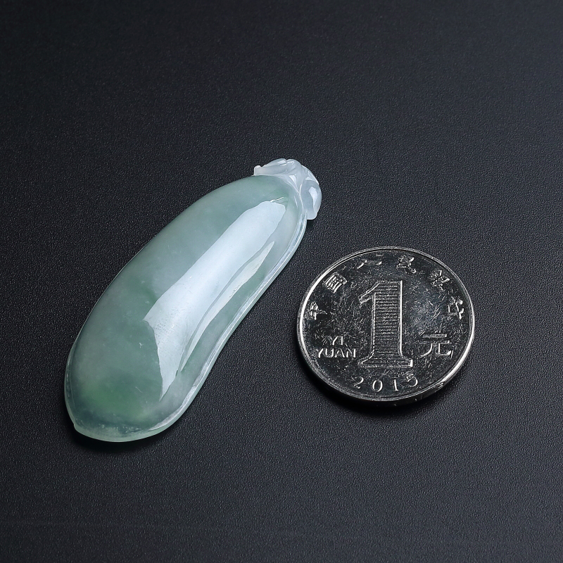 糯种翡翠吊坠-红掌柜