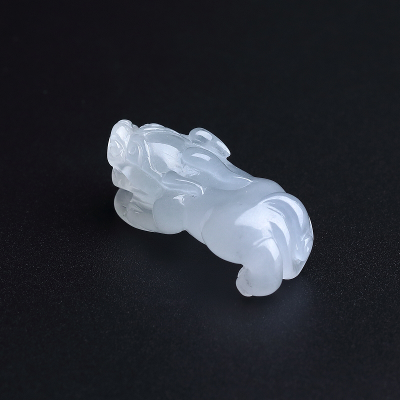 糯种翡翠貔貅吊坠-红掌柜