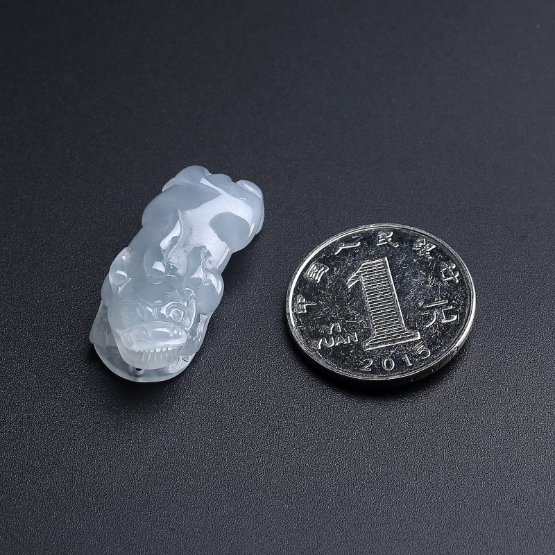 糯种翡翠吊坠-红掌柜