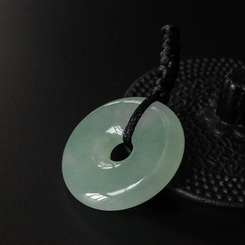 糯种翡翠平安扣-红掌柜