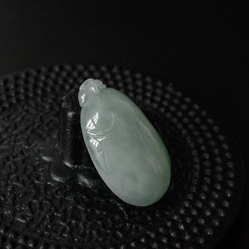 糯种翡翠福瓜吊坠-红掌柜