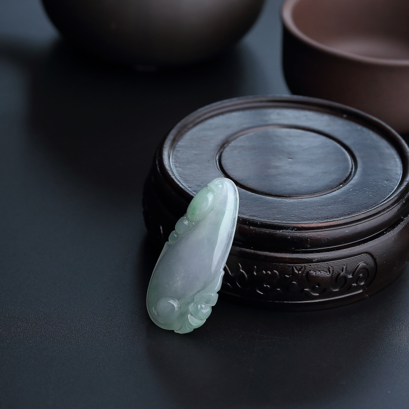 天然糯种春带彩福瓜吊坠 - 红掌柜