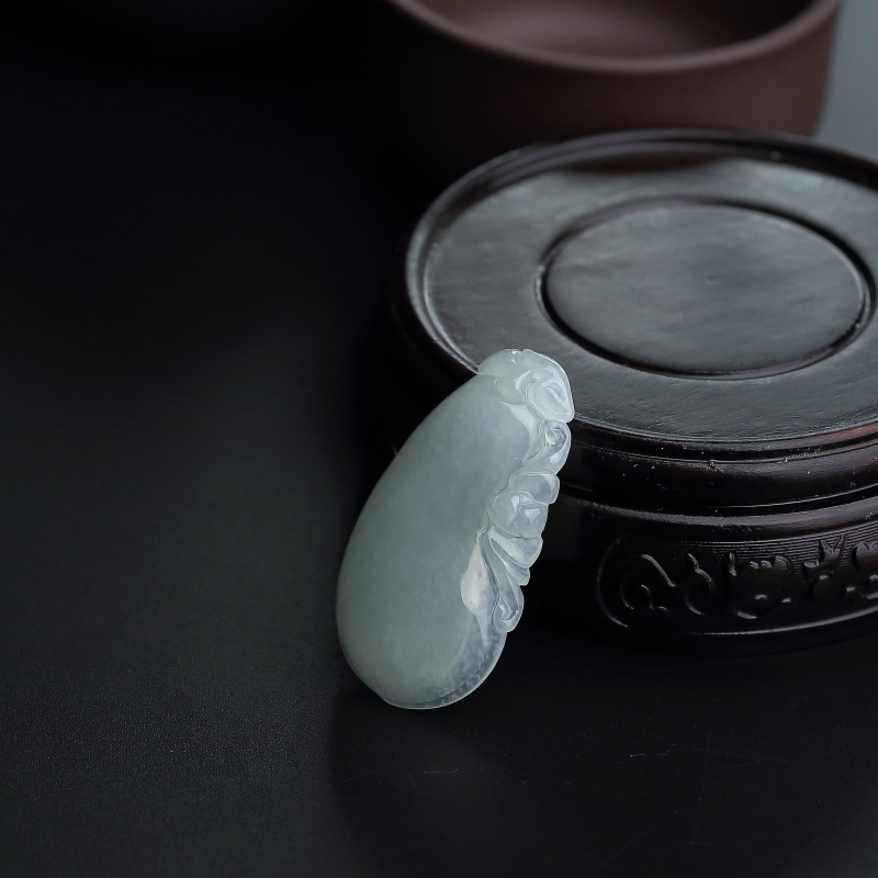 糯种翡翠福瓜吊坠-红掌柜