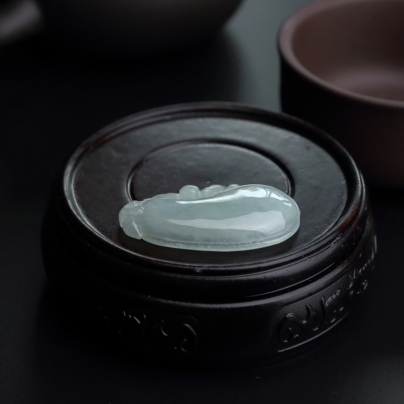 糯种浅绿翡翠福瓜-红掌柜