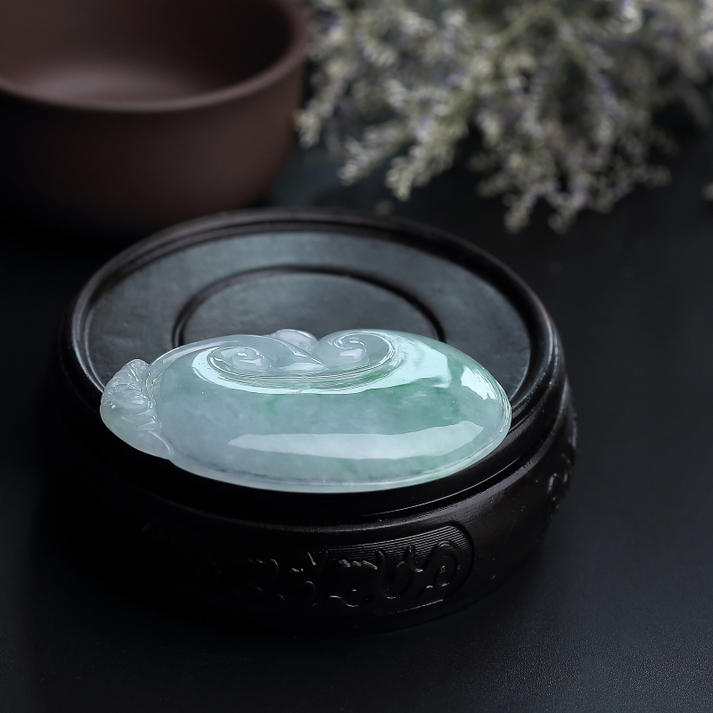 翡翠如意吊坠 - 红掌柜