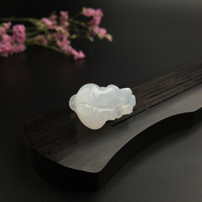 天然糯种翡翠吊坠 - 红掌柜